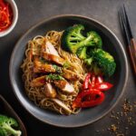 Chicken and Mushroom Noodles