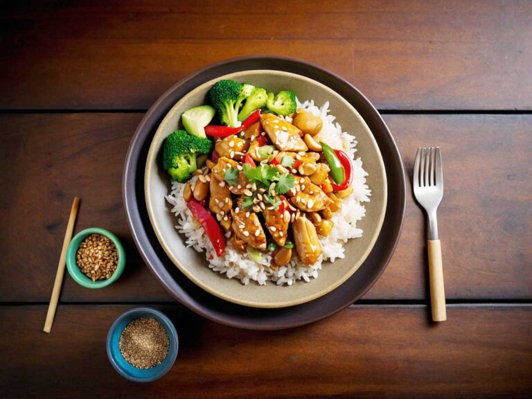 Quick Chicken and Peanut Stir-Fry in a Wok