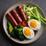 Chinese Sausage and Egg Stir-Fry