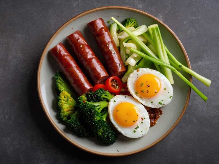 Chinese Sausage and Egg Stir-Fry