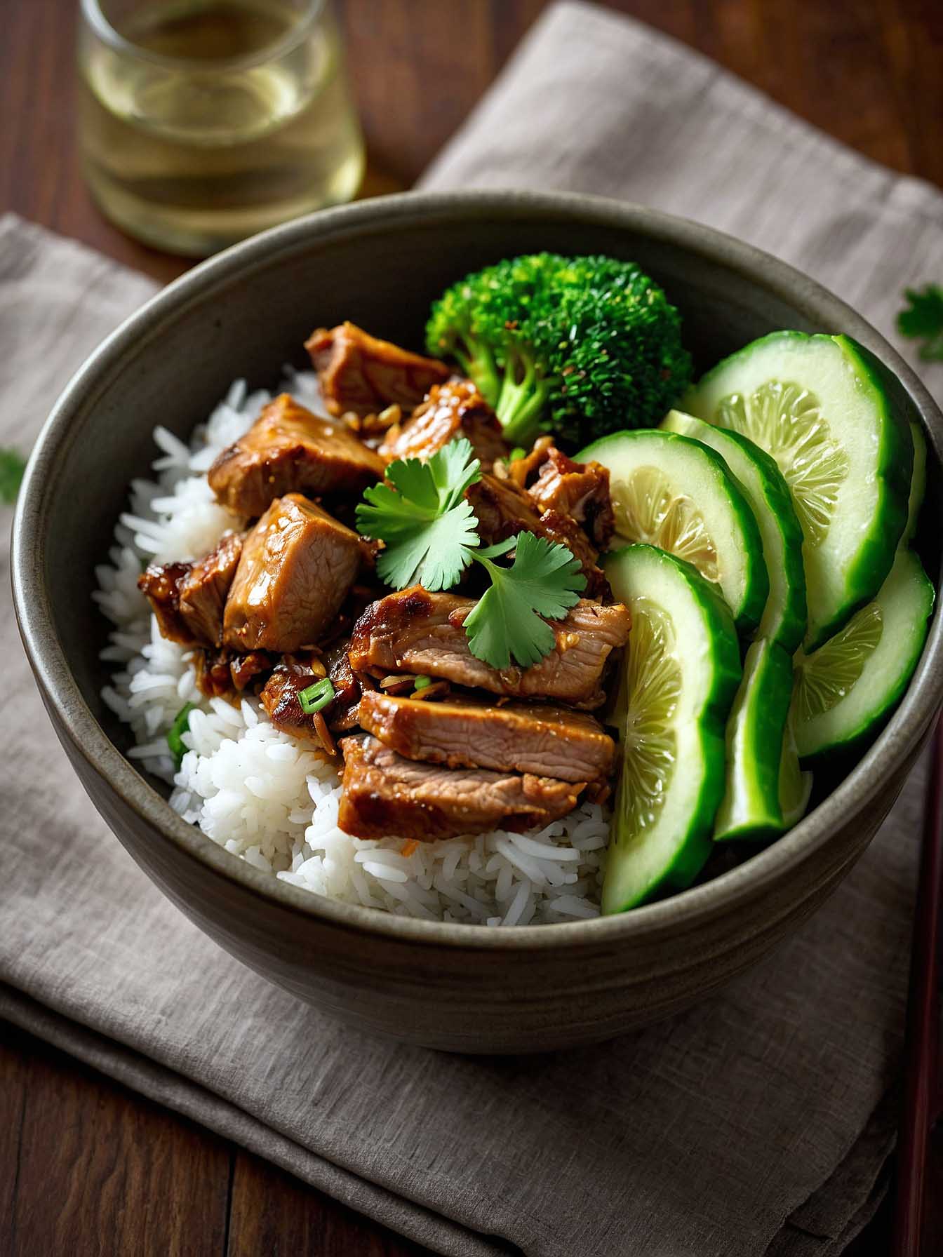 Serving Idea for Thai Garlic Pork Stir-Fry