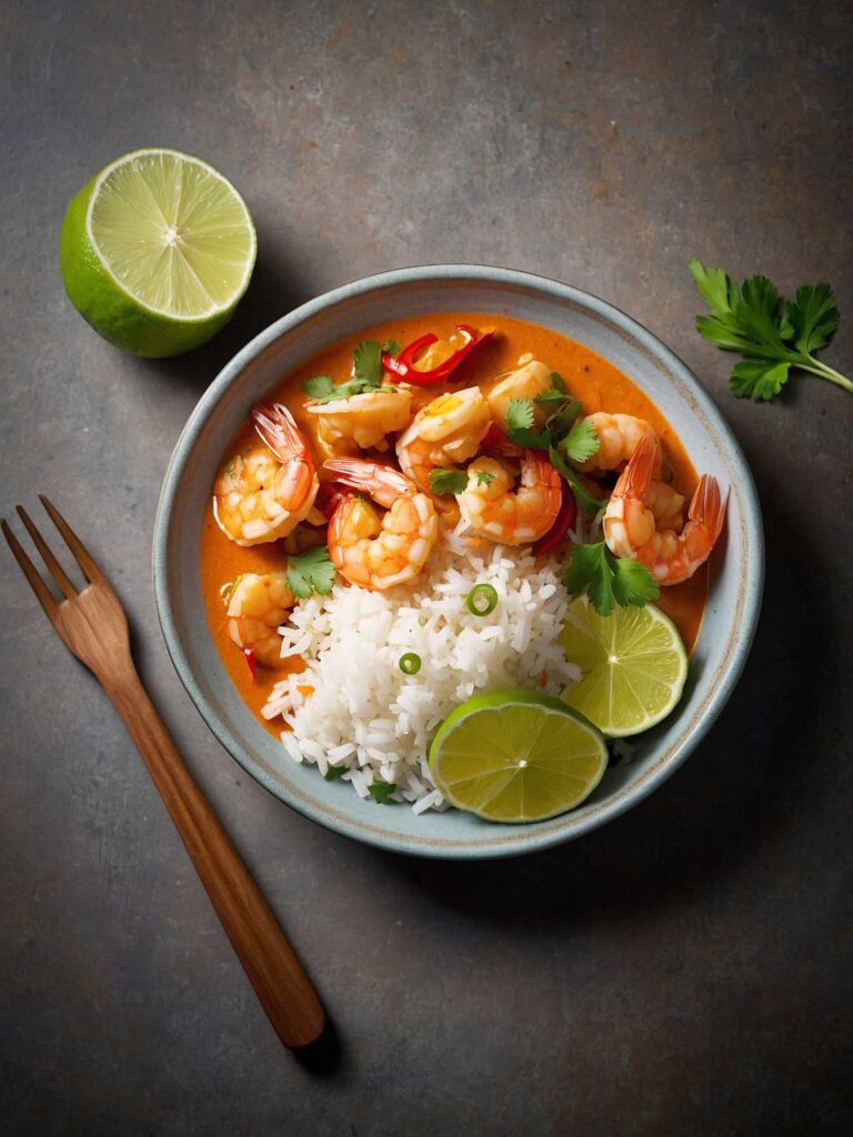 Serving Idea for Thai Red Curry Shrimp