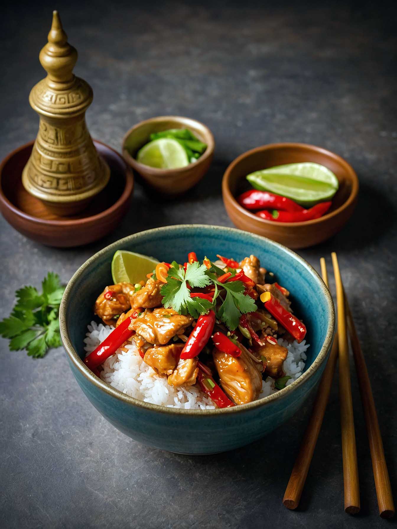 Serving Idea for Thai Sweet Chili Chicken