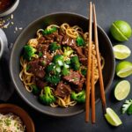 Spicy Beef and Broccoli Noodles