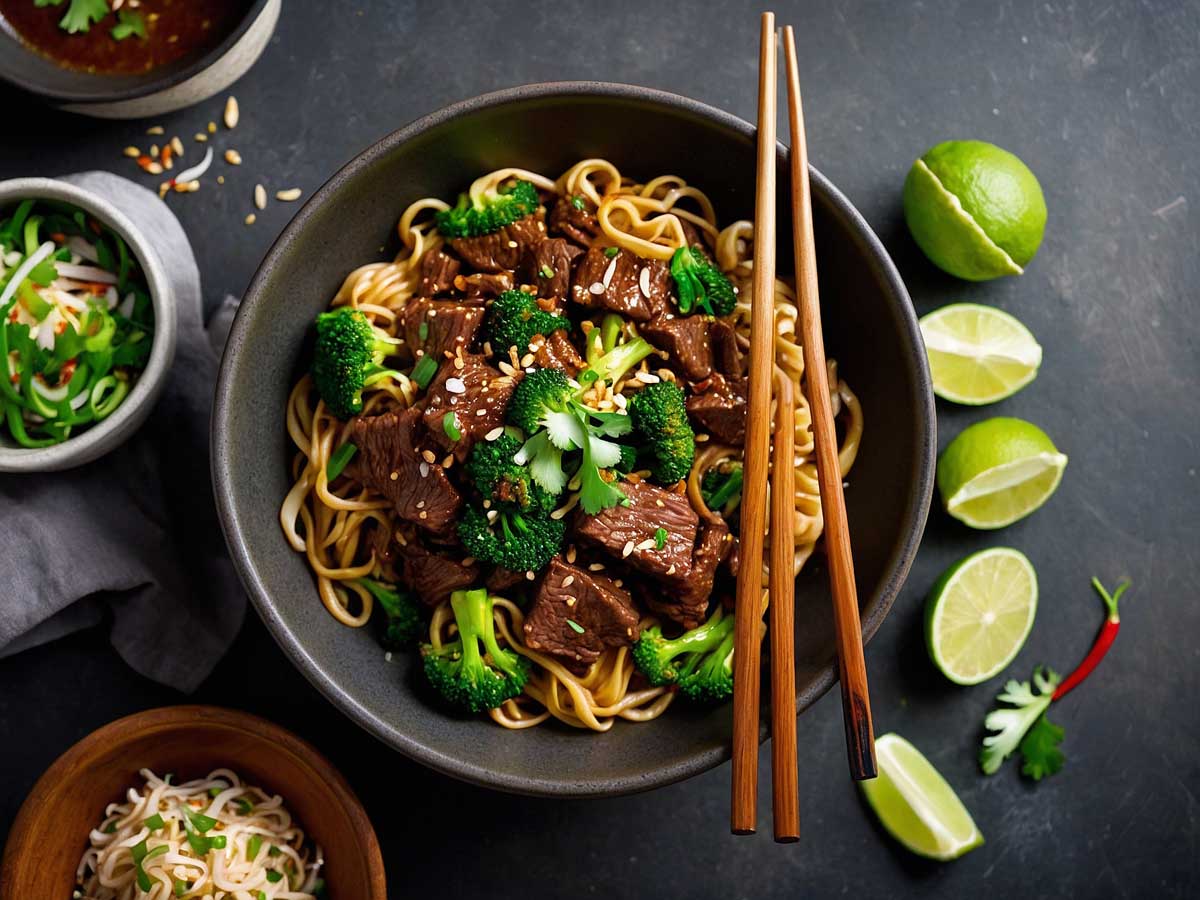 Spicy Beef and Broccoli Noodles