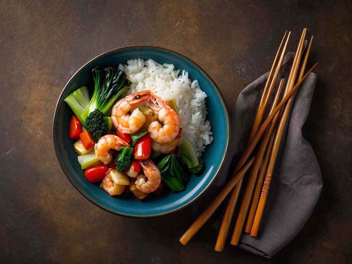 Spicy Shrimp and Bok Choy Stir-Fry