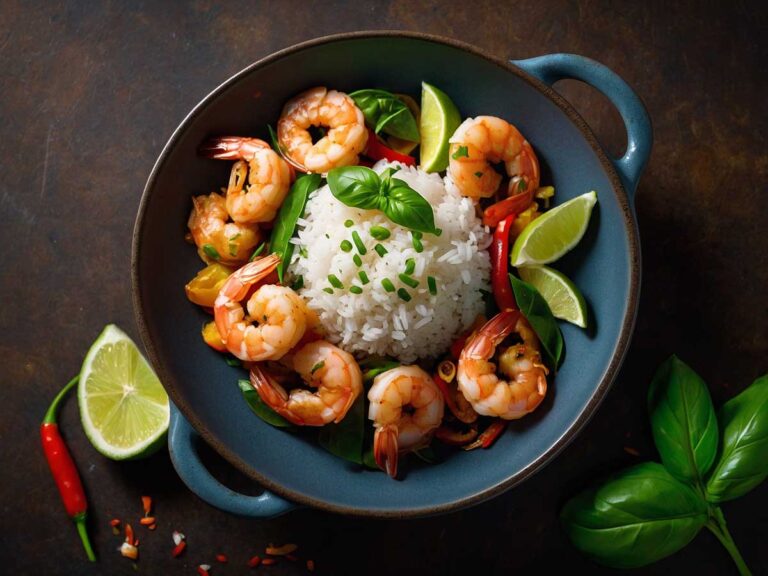 Spicy Thai Basil Shrimp