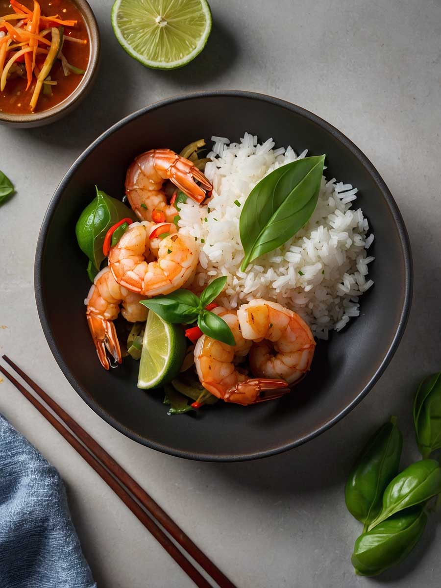 Spicy Thai Basil Shrimp Recipe