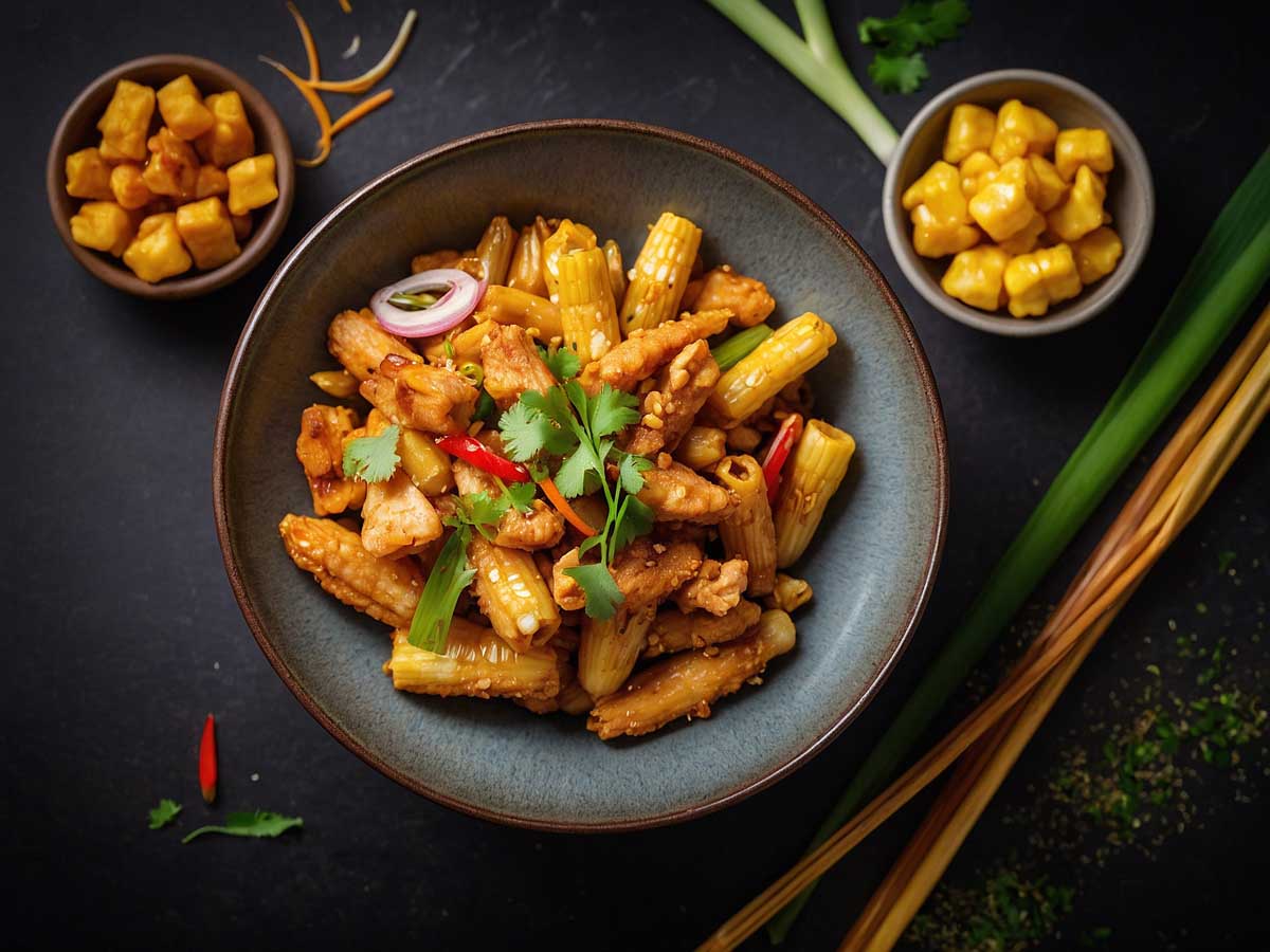 Stir-Fried Baby Corn with Chicken