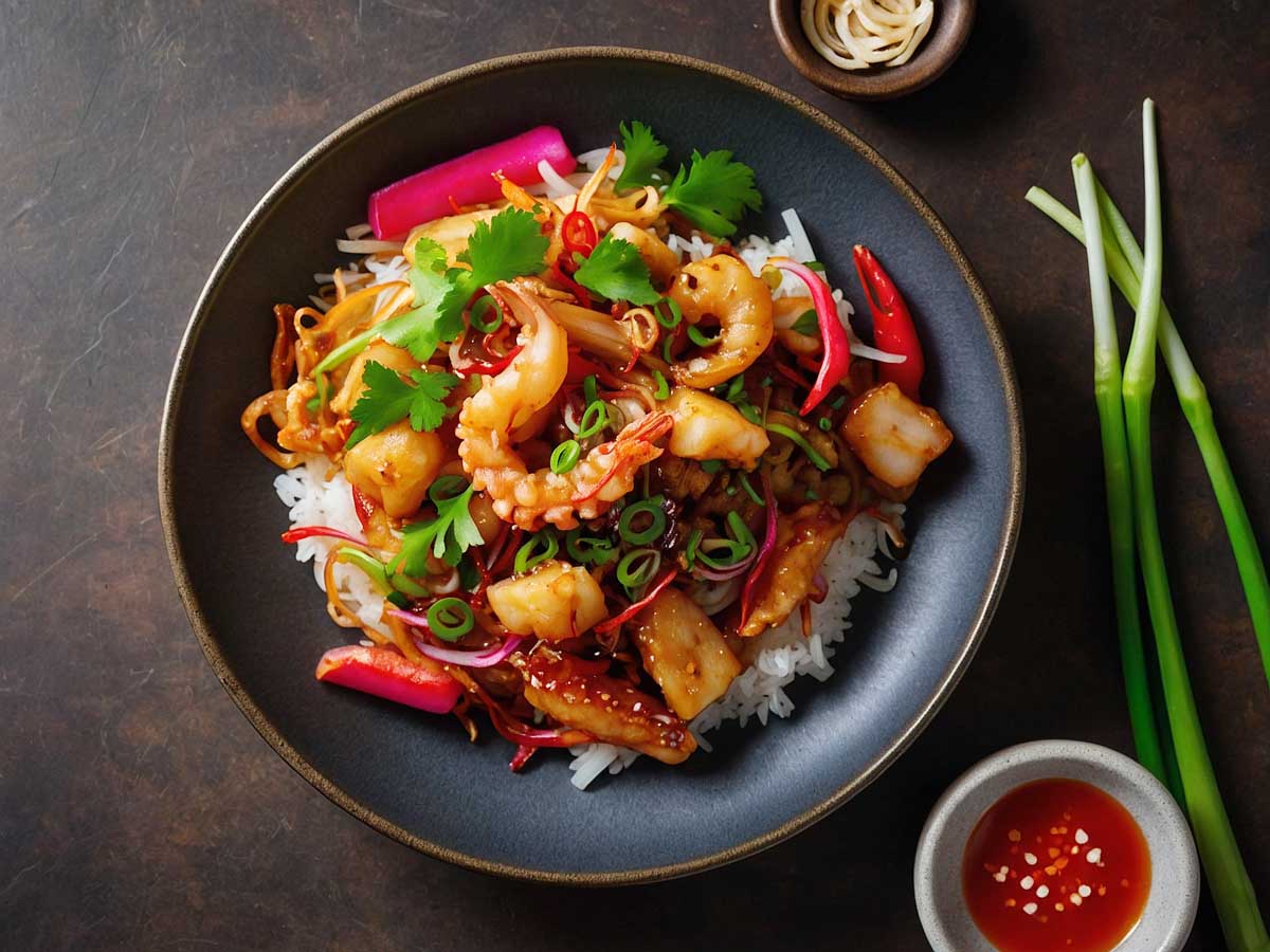 korean spicy squid stir-fry